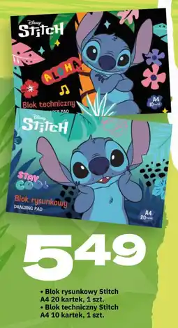 Twój Market Blok rysunkowy/techniczny Stitch oferta