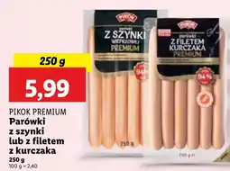 Lidl Parówki z filetem z indyka Premium PIKOK PREMIUM oferta