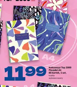 Twój Market Kołozeszyt Top 2000 Floradel A4 oferta
