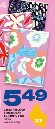 Twój Market Zeszyt Top 2000 Floradelic A4 oferta