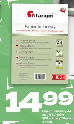 Twój Market Papier kolorowy Titanum oferta