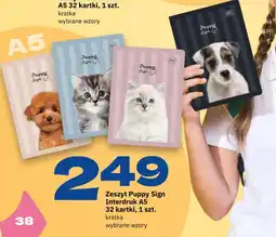 Twój Market Zeszyt Puppy Sign Interdruk A5 oferta