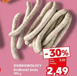 Kaufland Kiełbaski białe Dobrowolscy oferta