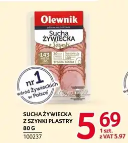 Selgros Sucha Zywiecka z szynki plastry oferta