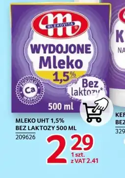 Selgros Mleko UHT 1,5% bez laktozy Mlekovita oferta