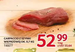 Selgros Carpaccio z szynki wieprzowej oferta