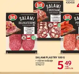 Selgros Salami plastry Bell oferta