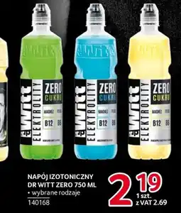 Selgros Napój izotoniczny Dr Witt Zero oferta