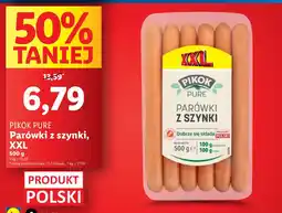 Lidl Parówki z szynki Pikok Pure XXL oferta
