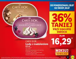 Lidl Lody z nadzieniem Carte D'Or Yoghurt & Forest Fruit oferta