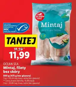 Lidl Mintaj filety bez skóry Ocean Sea oferta