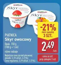ALDI Jogurt Skyr owocowy Piątnica różne rodzaje oferta