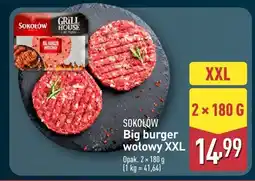 ALDI Mięso Big burger wołowy XXL Sokołów oferta