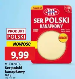 Lidl Mlekovita Ser polski kanapkowy oferta