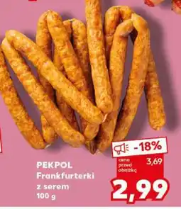 Kaufland PEKPOL Frankfurterki z serem 100 g oferta