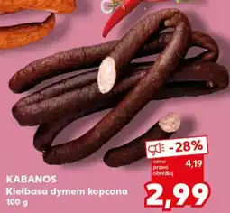 Kaufland KABANOS Kiełbasa dymem kopcona oferta