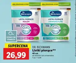 Lidl DR. BECKMANN Listki piorące oferta