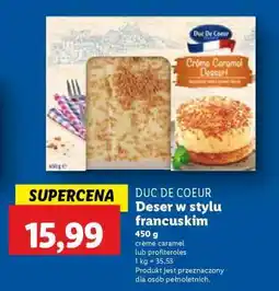 Lidl DUC DE COEUR Deser w stylu francuskim oferta