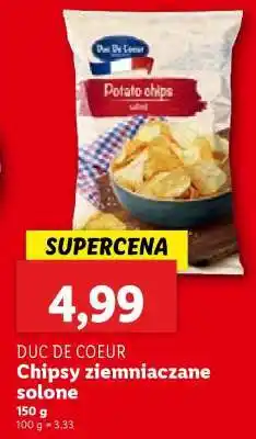 Lidl DUC DE COEUR Chipsy ziemniaczane solone oferta