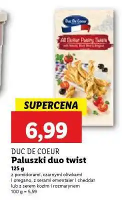 Lidl DUC DE COEUR Paluszki duo twist oferta
