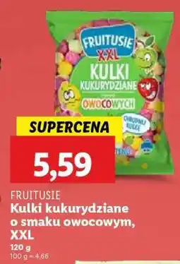 Lidl FRUITUSIE Kulki kukurydziane o smaku owocowym, XXL oferta