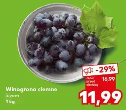 Kaufland Winogrona ciemne, luzem 1 kg oferta