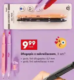 Biedronka Długopis z zakreślaczem, 2 szt oferta