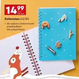 Biedronka Kołonotes A5/80 oferta