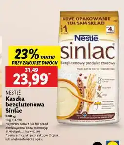 Lidl NESTLÉ Kaszka bezglutenowa Sinlac oferta