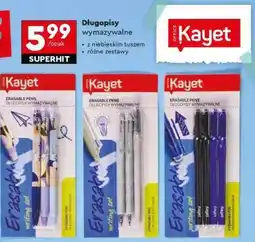 Biedronka Długopisy wymazywalne oferta