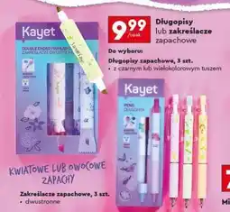 Biedronka Długopisy lub zakreślacze zapachowe oferta