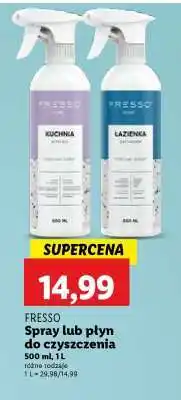 Lidl FRESSO Spray lub płyn do czyszczenia oferta
