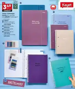 Biedronka Zeszyt, kołozeszyt, teczka A4 z gumką lub zakładki indeksujące oferta