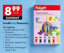 Biedronka Kredki lub flamastry oferta