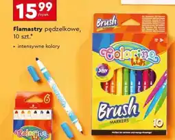 Biedronka Flamastry pędzelkowe, 10 szt oferta