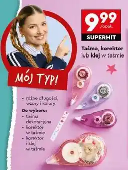Biedronka Taśma, korektor lub klej w taśmie oferta