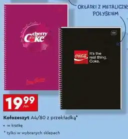 Biedronka Kołozeszyt A4/80 z przekładką oferta
