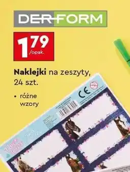 Biedronka Naklejki na zeszyty, 24 szt oferta