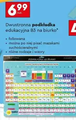 Biedronka Dwustronna podkładka edukacyjna B3 na biurko oferta