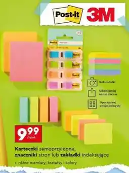 Biedronka Karteczki samoprzylepne, znaczniki stron lub zakładki indeksujące oferta