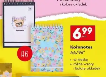 Biedronka Kołonotes A6/96 oferta