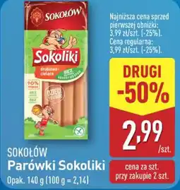 ALDI Parówki Sokoliki oferta