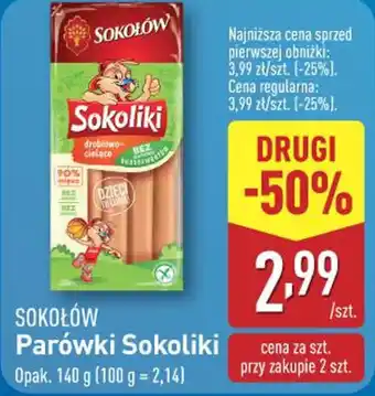 ALDI Parówki Sokoliki oferta