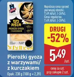 ALDI Pierożki gyoza z warzywami/ z kurczakiem oferta