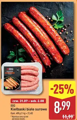 ALDI Kiełbaski białe surowe oferta