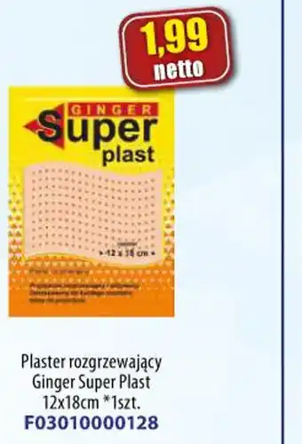 AT Plaster rozgrzewający Ginger Super Plast oferta