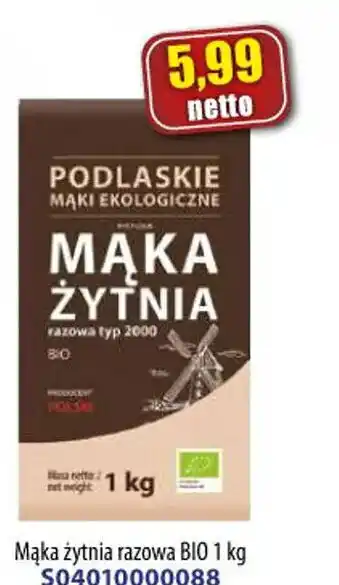 AT Mąka żytnia razowa BIO oferta