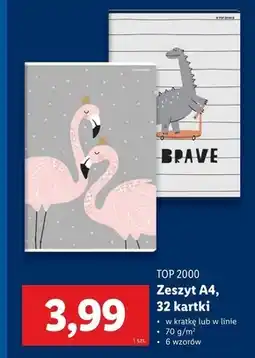 Lidl Zeszyt Top 2000 oferta