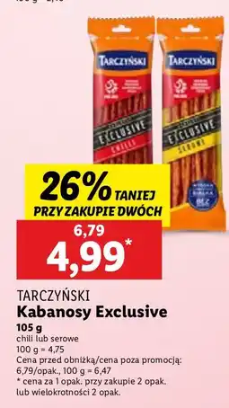 Lidl Kabanosy Exclusive chilli TARCZYŃSKI oferta