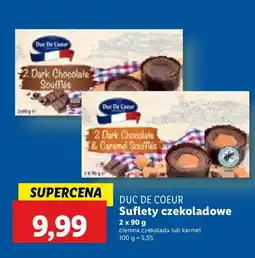 Lidl Suflety czekoladowe ciemna czekolada Duc De Coeur oferta